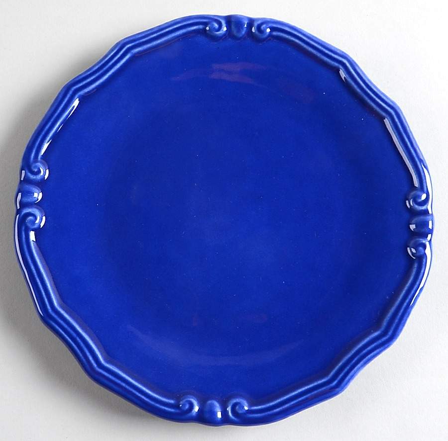 European Country Blue Salad Plate by Pier 1-1