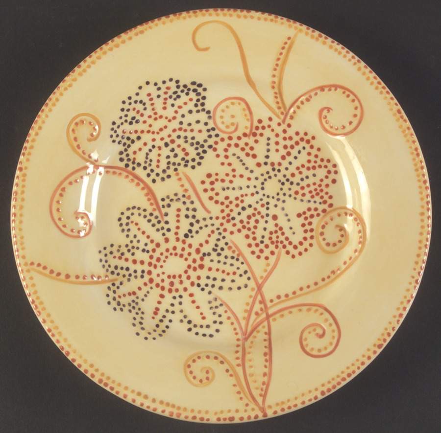 Floral Dot Salad Plate by Pier 1-1