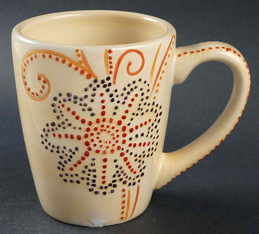 Floral Dot Mug by Pier 1-1
