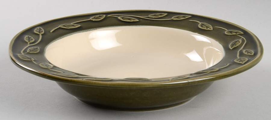 Autumn Leaves Rim Soup Bowl by Pier 1-1