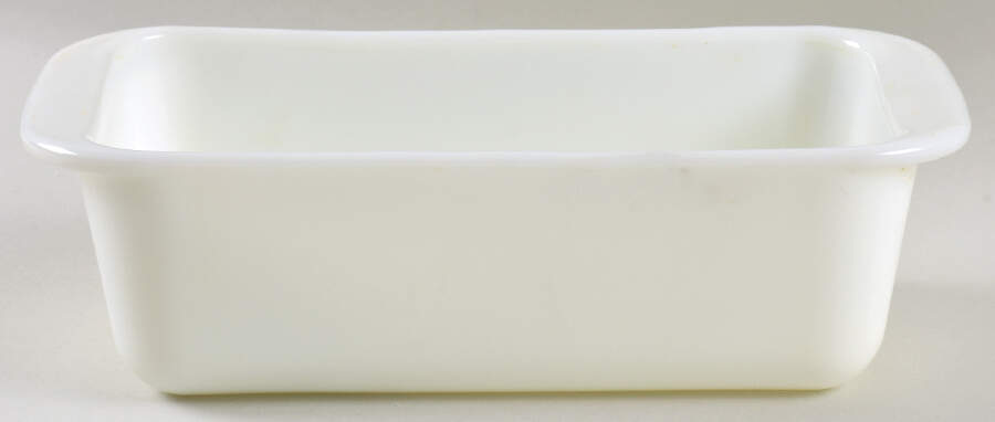 Opal (Milkglass) Loaf Pan by Pyrex-1