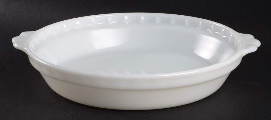 Opal (Milkglass) 8'' Pie Baking Plate by Pyrex-1