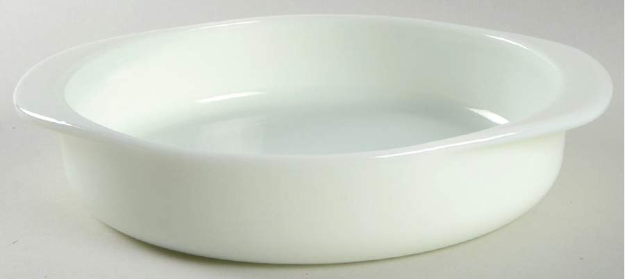 Opal (Milkglass) 8" Round Ovenware Cake Pan by Pyrex-1