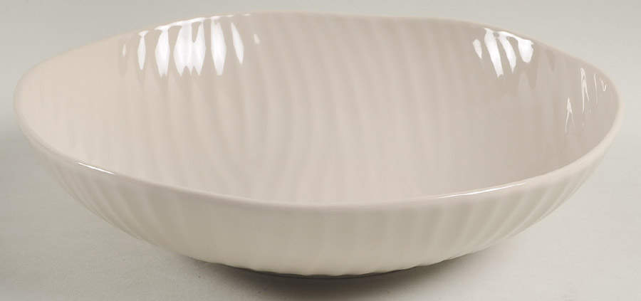 White Oak Pebble 9" Individual Pasta Bowl by Portmeirion-1