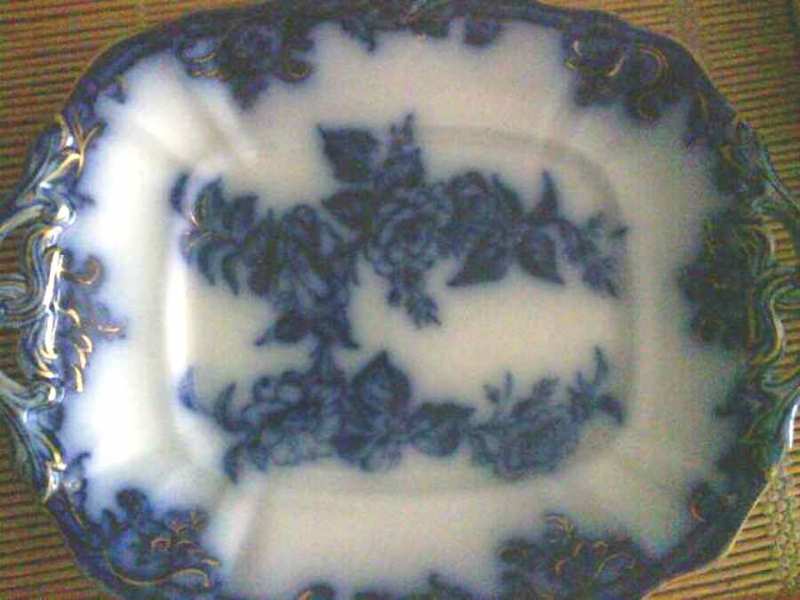 Aurorea Handled Cake Plate by Petrus Regout & Co-1