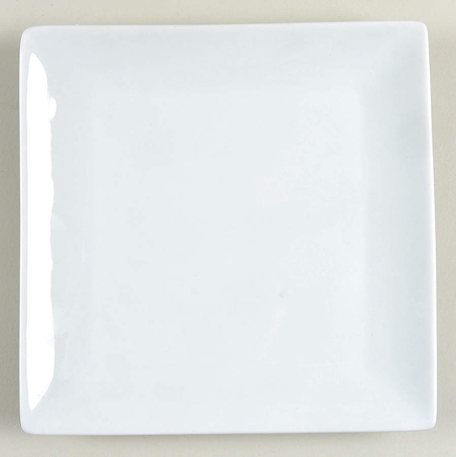 Great White Square Salad Plate by Pottery Barn China-1