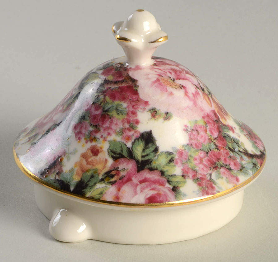 Rose Chintz Lid for Teapot by Peppertree Imports-1