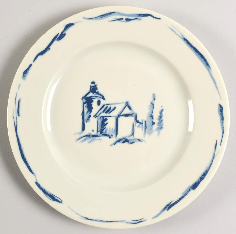 Gonesse Blue Salad/Dessert Plate by Pierre Frey (Patrick Frey)-1