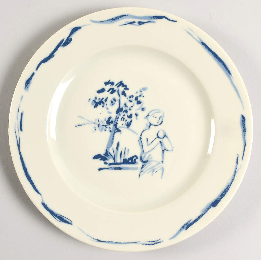 Gonesse Blue Salad/Dessert Plate by Pierre Frey (Patrick Frey)-1