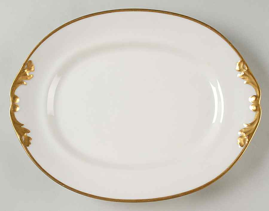 PL75 13" Oval Serving Platter by Porcelaine Limousine-1