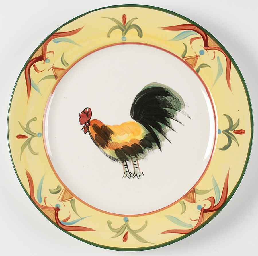 Tuscan Rooster 12" Chop Plate (Round Platter) by Pfaltzgraff-1