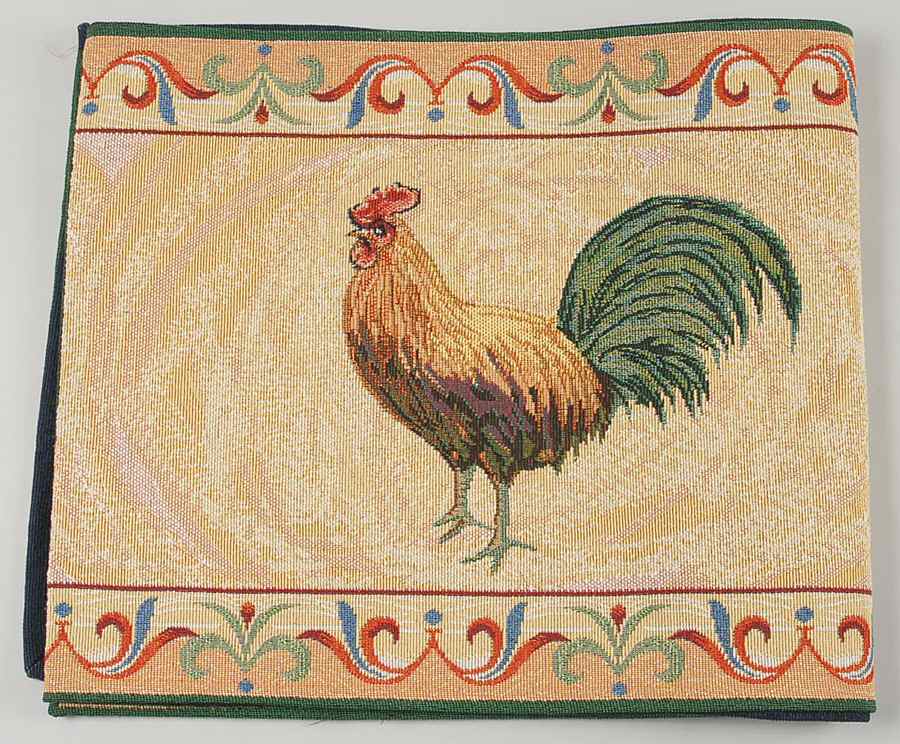 Tuscan Rooster 13" X 72" Tapestry Table Runner by Pfaltzgraff-1