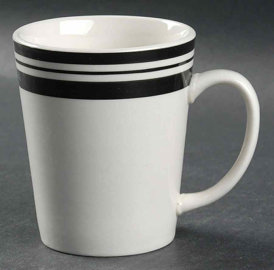 Diner Story Black Mug by Philippe Richard-1