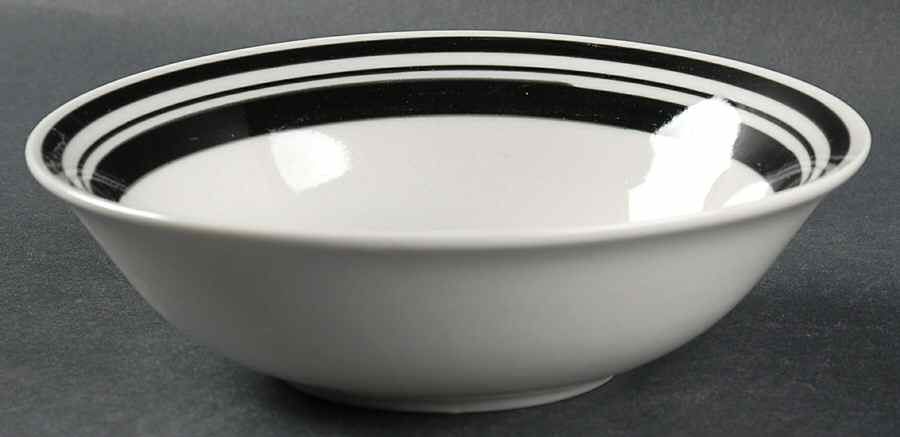 Diner Story Black Soup/Cereal Bowl by Philippe Richard-1