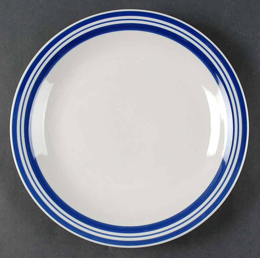 Diner Story Blue Dinner Plate by Philippe Richard-1