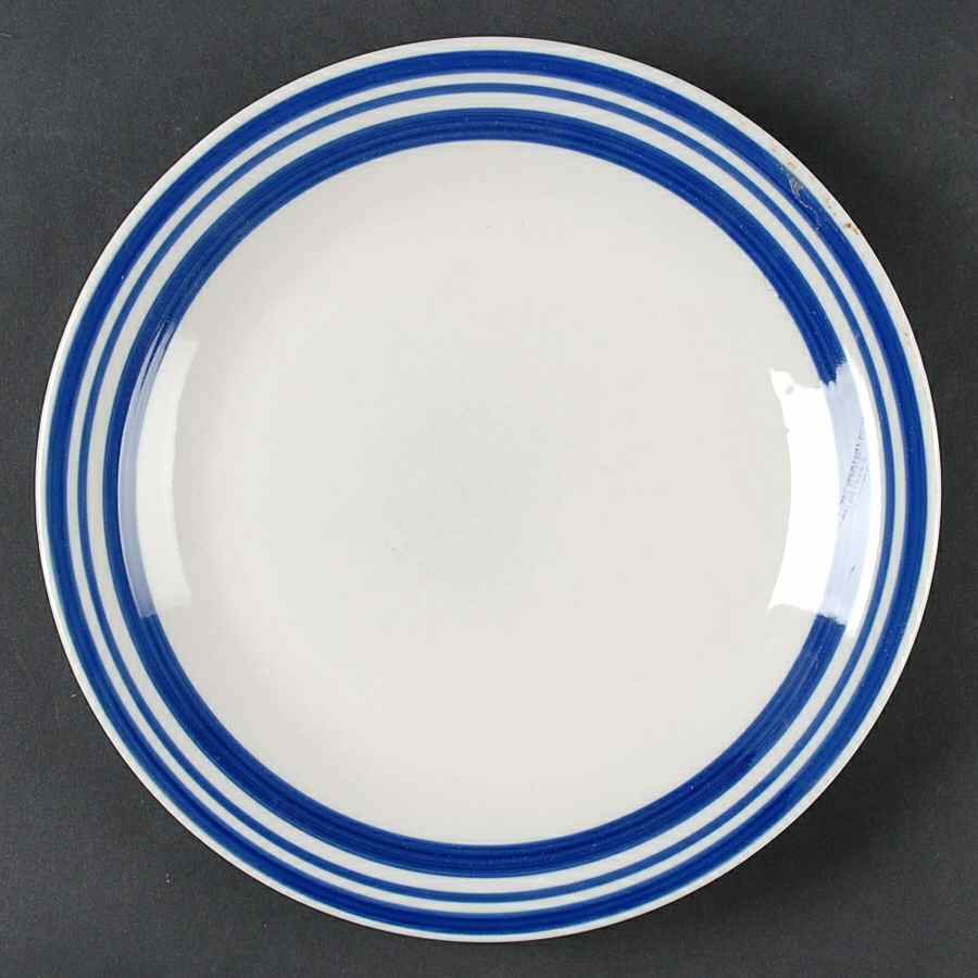 Diner Story Blue Salad Plate by Philippe Richard-1