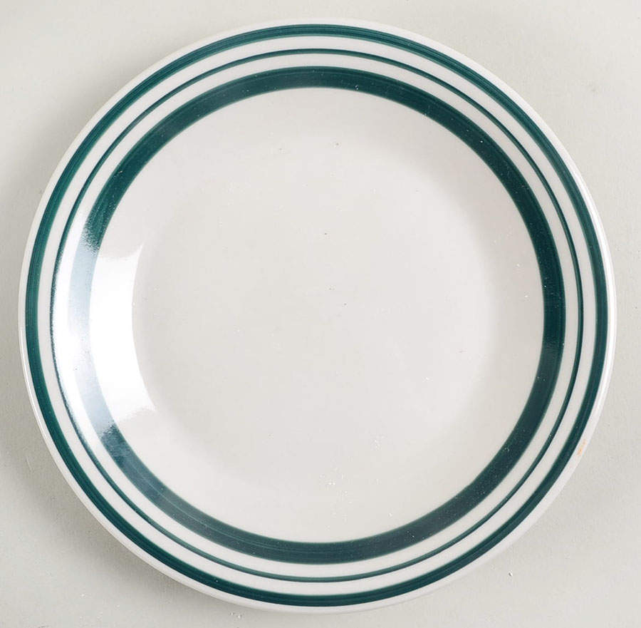 Diner Story Dark Green Salad Plate by Philippe Richard-1