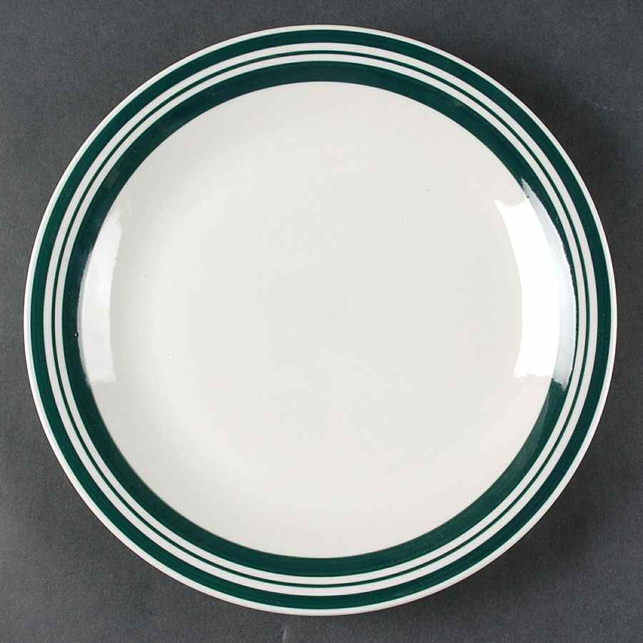 Diner Story Dark Green Dinner Plate by Philippe Richard-1