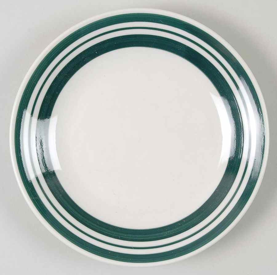 Diner Story Dark Green Dessert/Pie Plate by Philippe Richard-1
