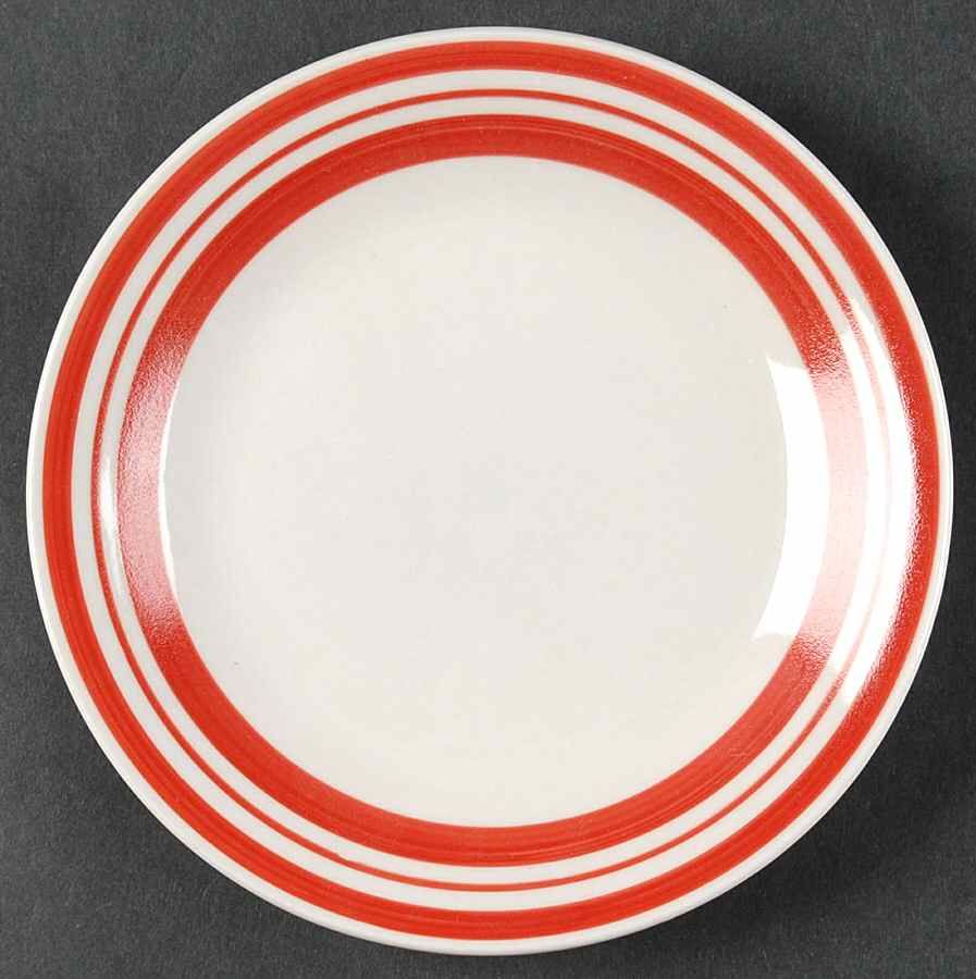 Diner Story Red Dessert/Pie Plate by Philippe Richard-1