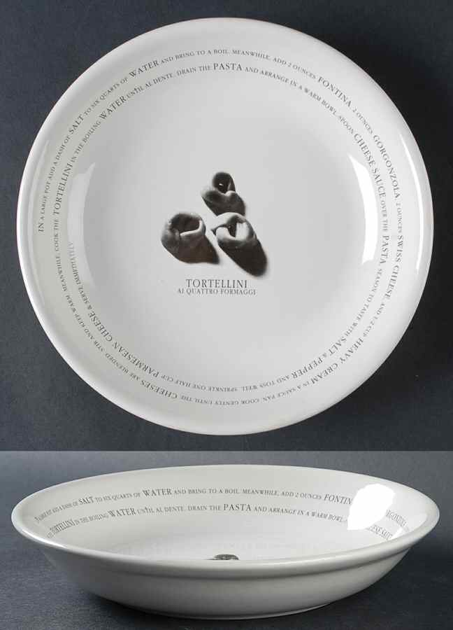 Recipe Pasta Set 9" Individual Pasta Bowl by Pottery Barn China-1