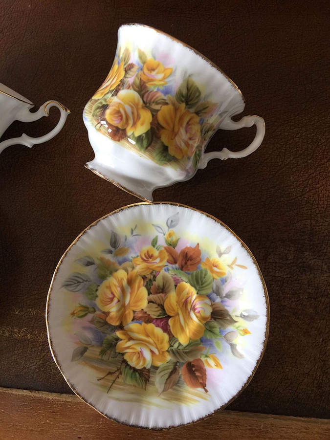 Marlborough Footed Cup & Saucer Set by Paragon-1