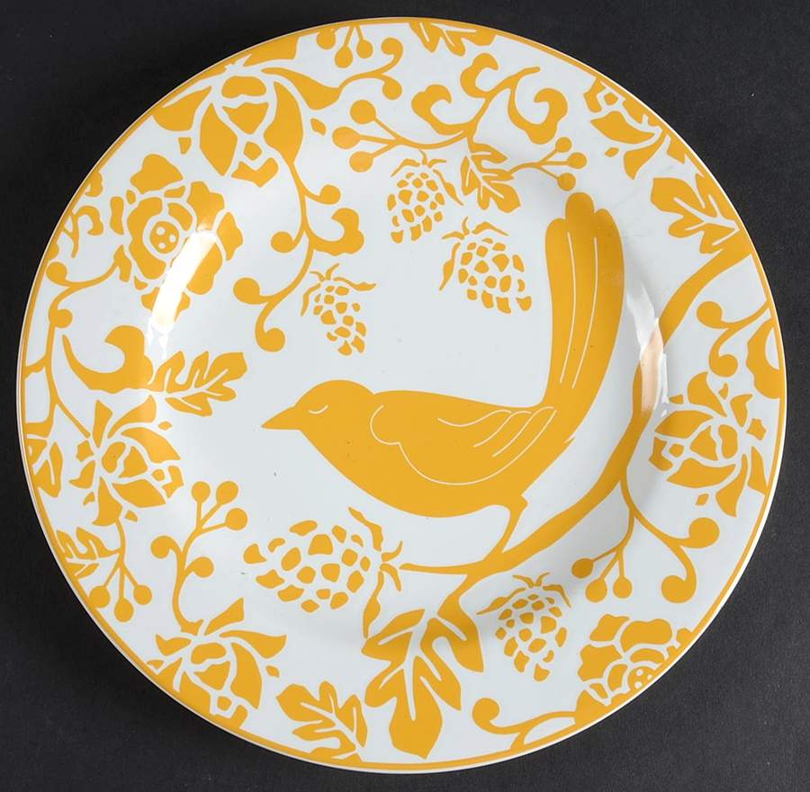 Yellow Bird Salad/Dessert Plate by Pier 1-1