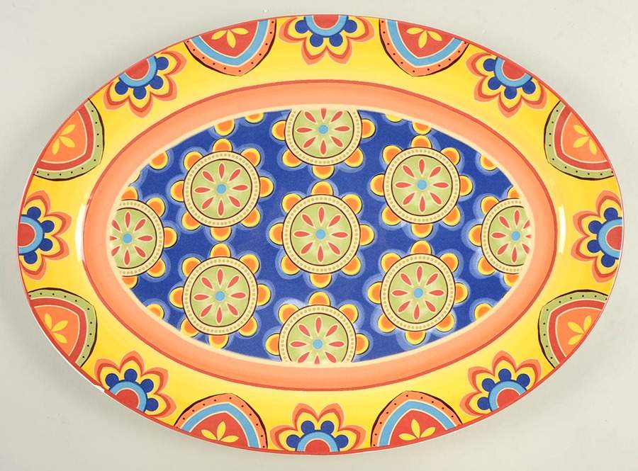 Mexicali 16" Oval Serving Platter by Pier 1-1