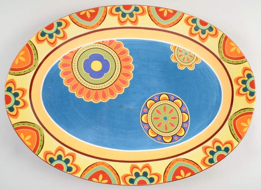 Mexicali 18" Oval Serving Platter by Pier 1-1