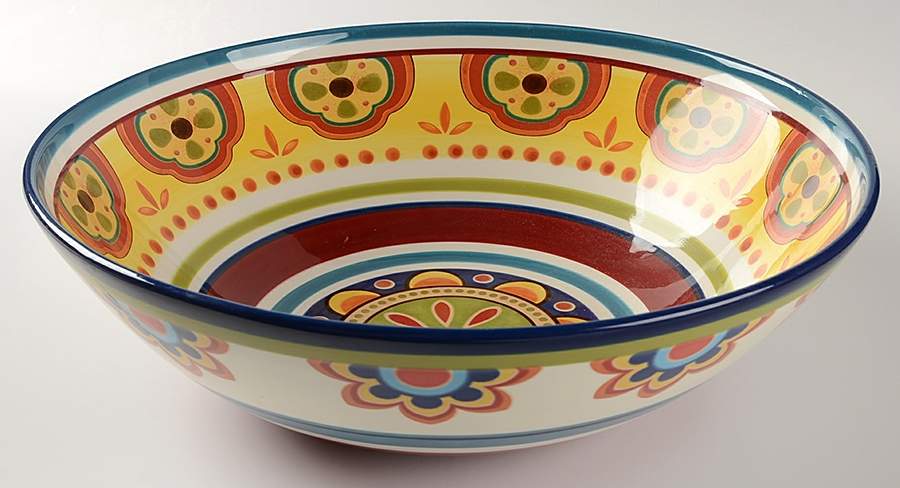 Mexicali 13" Round Serving Bowl by Pier 1-1