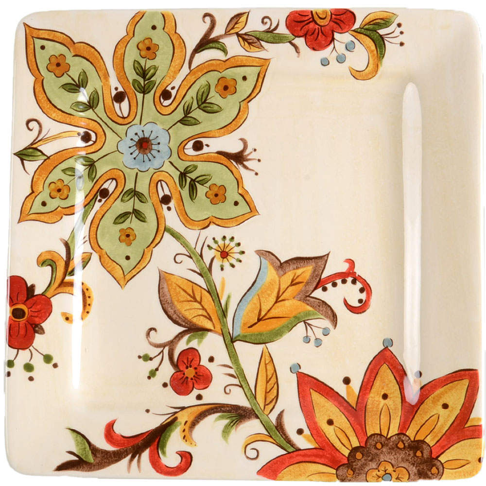Carynthum Square Dinner Plate by Pier 1-1