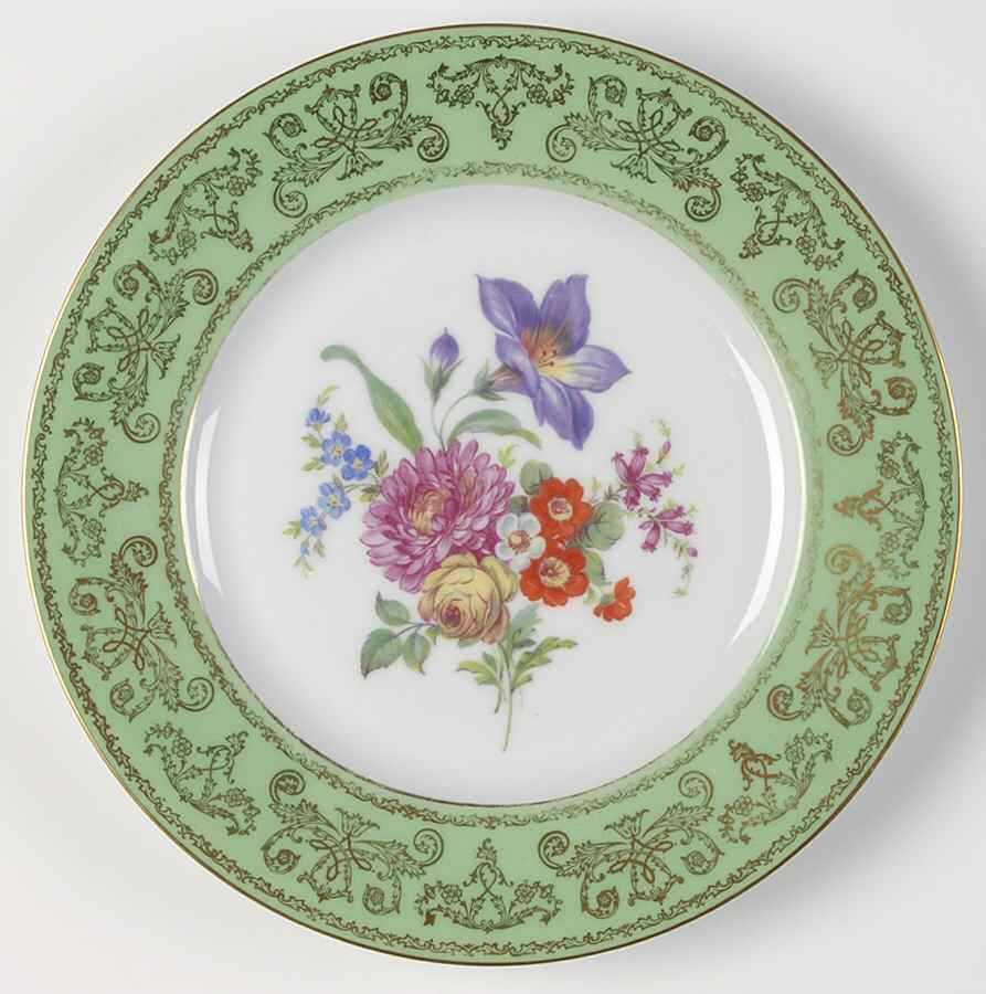 PUL12 Green Salad Plate by Pfeiffer & Lowenstein-1