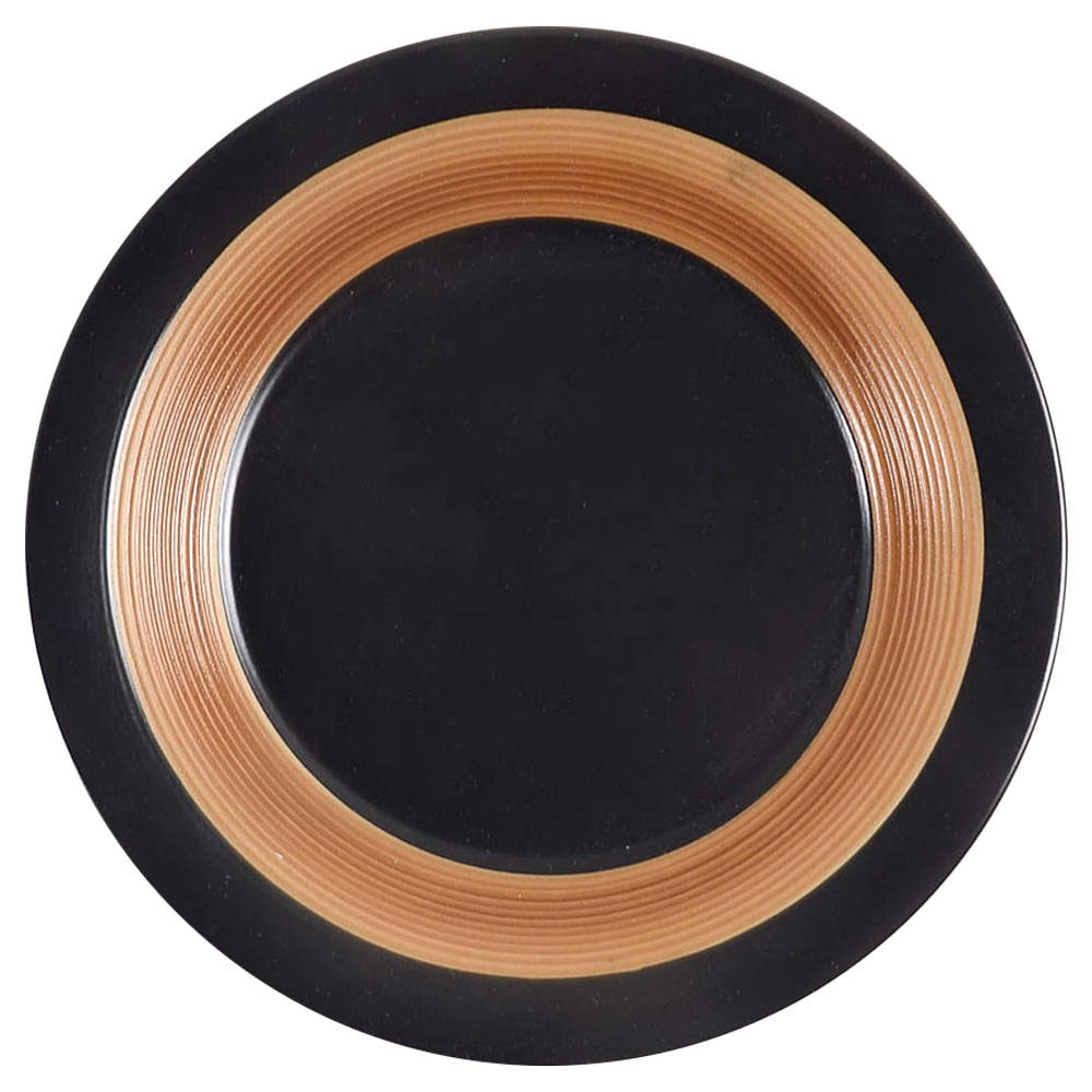 Concentric Black Salad Plate by Pfaltzgraff-1