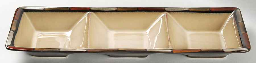 Taos 3 Section Tray by Pfaltzgraff-1