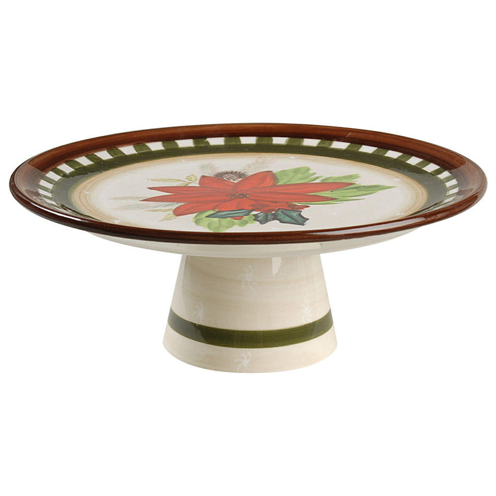 Woodlands 10" Diameter Pedestal Cake Stand by Pfaltzgraff-1
