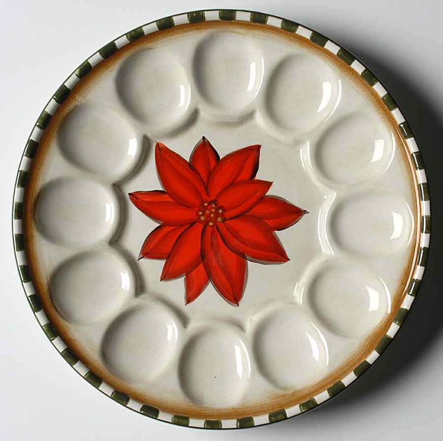 Woodlands Deviled Egg Plate by Pfaltzgraff-1