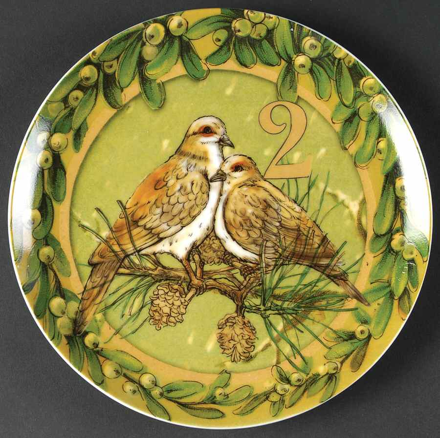 Twelve Days of Christmas Salad Plate by Pottery Barn China-1