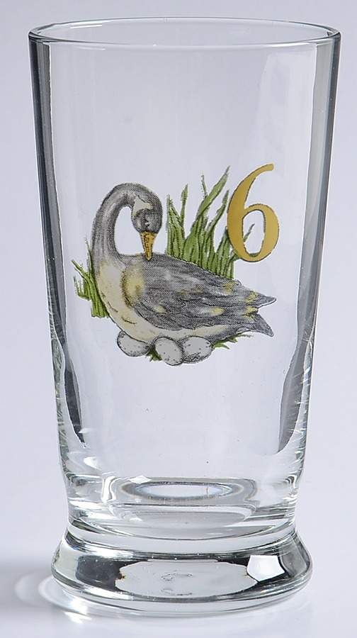 Twelve Days of Christmas 9 Oz Glassware Tumbler by Pottery Barn China-1