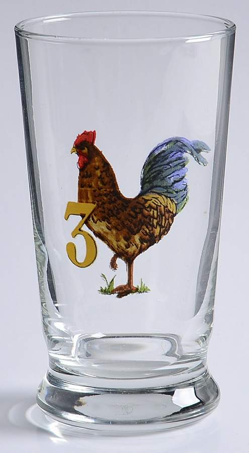 Twelve Days of Christmas 9 Oz Glassware Tumbler by Pottery Barn China-1