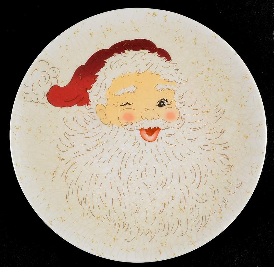 Santa Salad Plate by Pottery Barn China-1