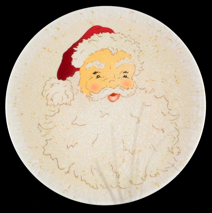 Santa Salad Plate by Pottery Barn China-1