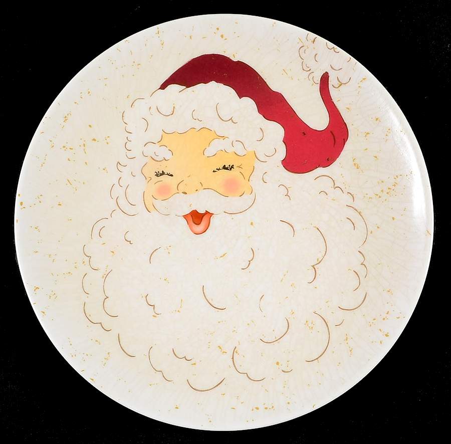 Santa Salad Plate by Pottery Barn China-1