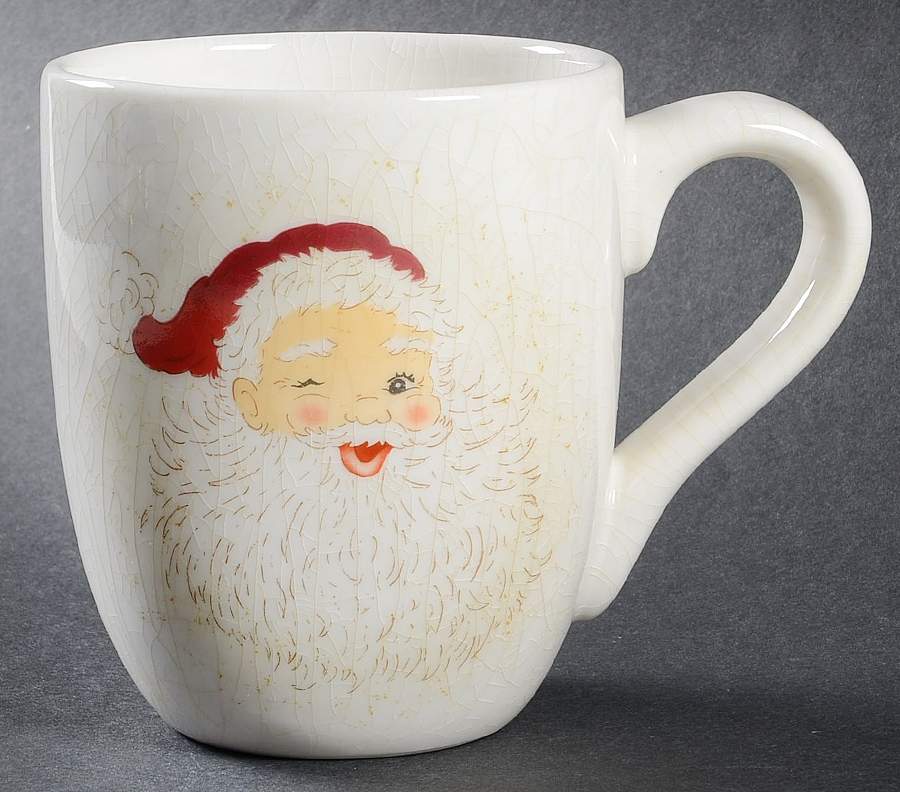 Santa Mug by Pottery Barn China-1