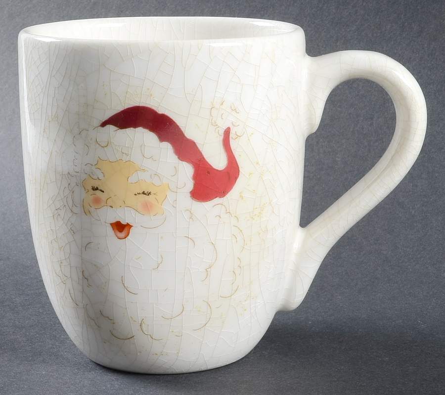 Santa Mug by Pottery Barn China-1