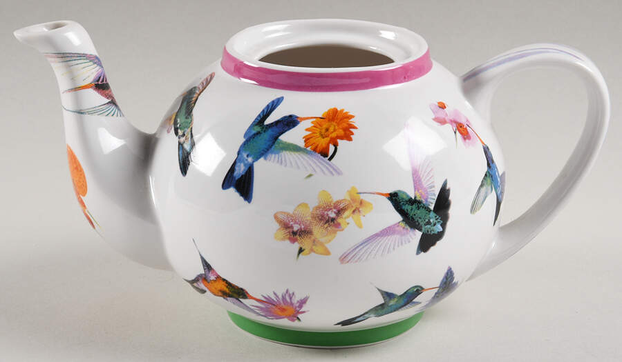 Hummingbirds Mini Teapot No Lid by Cardew Design-1
