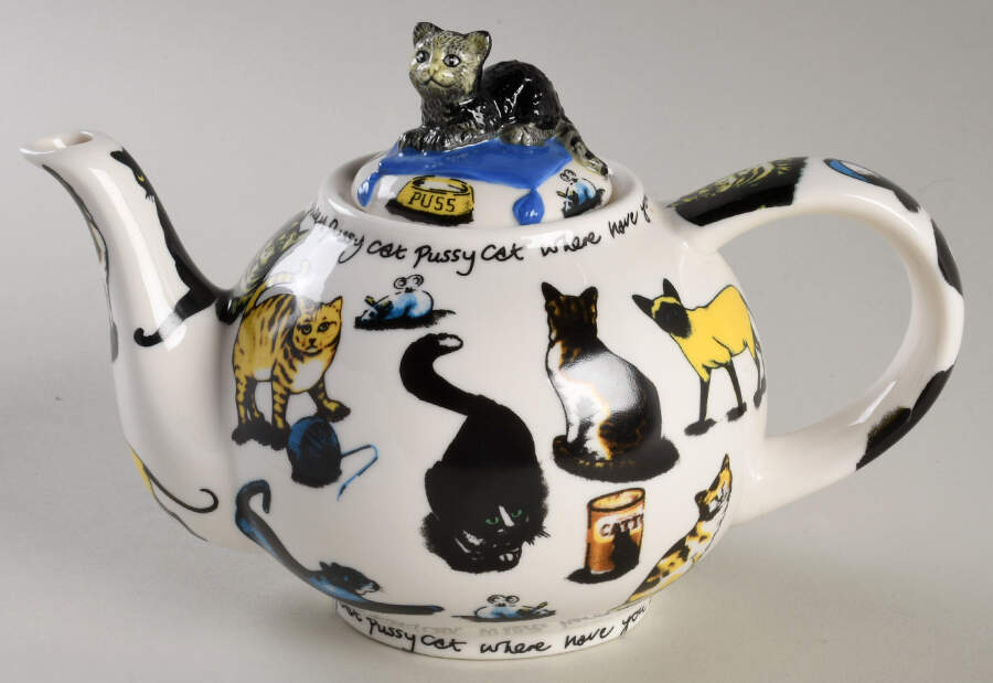 Cat Tea Mini Teapot & Lid by Cardew Design-1