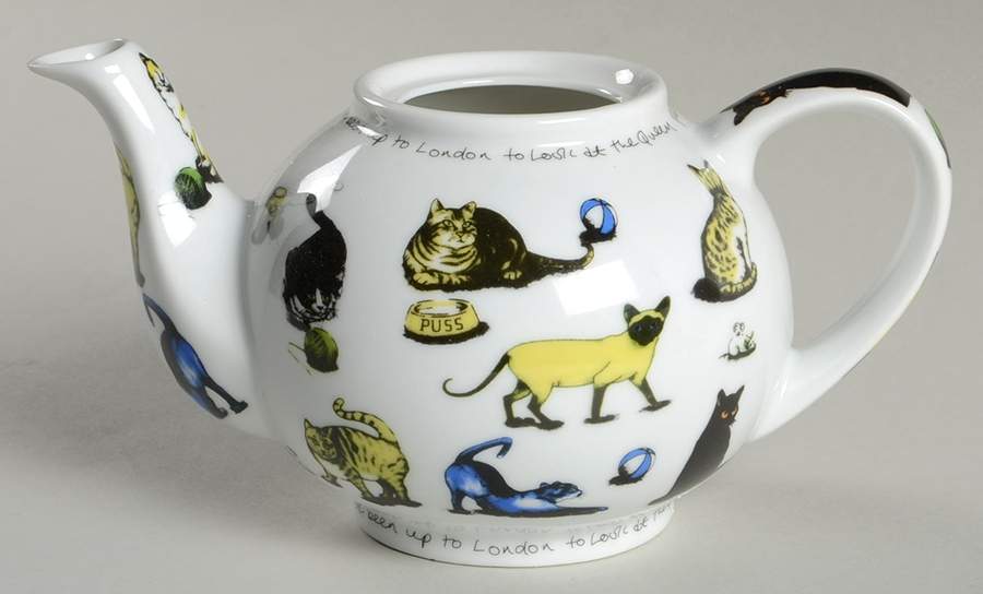 Cat Tea Mini Teapot No Lid by Cardew Design-1