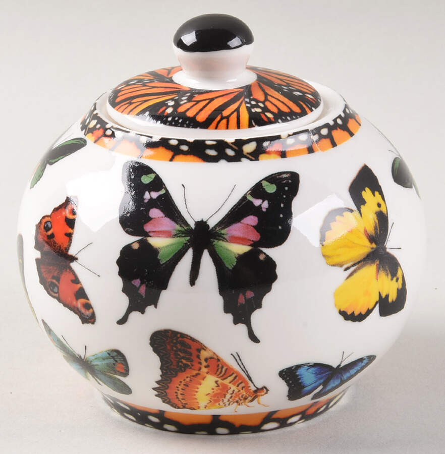 Butterflies Sugar Bowl & Lid by Cardew Design-1