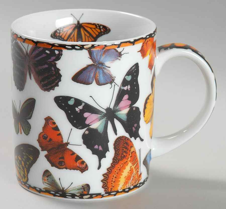Butterflies Large Mug by Cardew Design-1