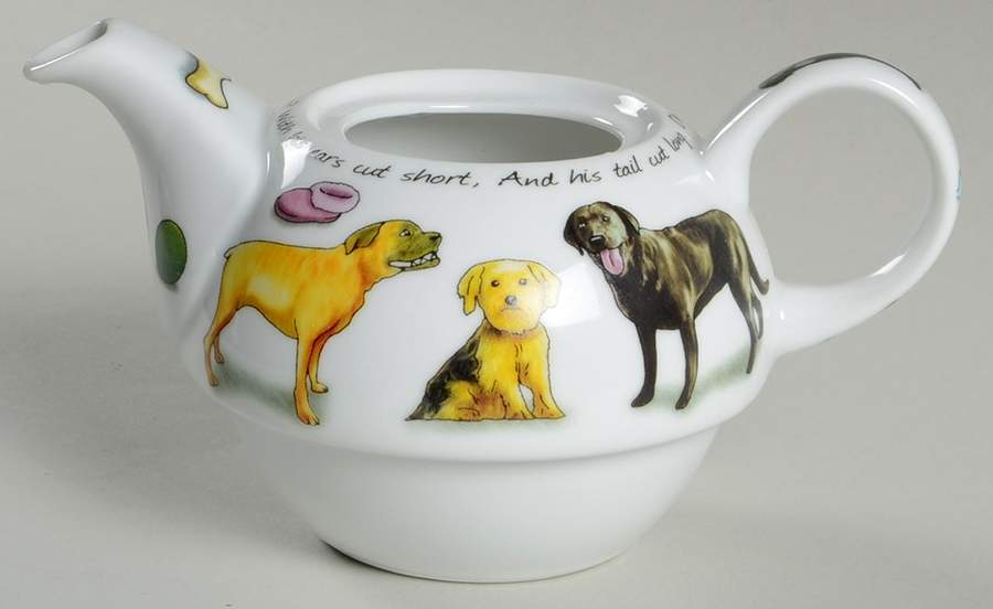 Man's Best Friend Individual Teapot with Cup Teapot No Lid by Cardew Design-1